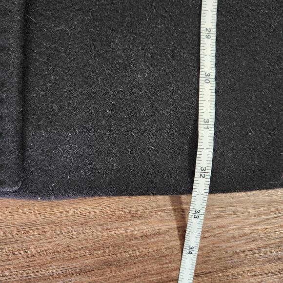 CINZIA ROCCA Cashmere Wool Blend Coat 8 Black Classic Quiet Luxury Office Fall - Picture 9 of 10